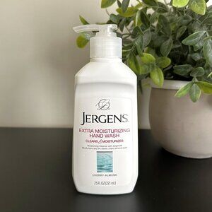 Jergens Extra Moisturizing HAND WASH 7.5 fl oz Cherry Almond Soap 221 mL Retired